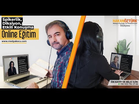 Spikerlik Kursu / Online Sunuculuk Kursu - Online Diksiyon Kursu (Medya Koçu Hakan Öztürk)